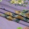 1 Yard Light Purple Crinkled Cotton Gauzy Woven Floral Fabric